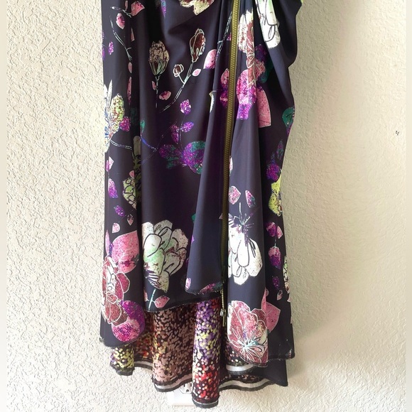 Byron Lars Beauty Mark Floral Midi Dress - Picture 6 of 15